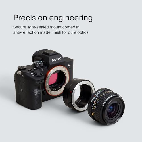 Urth Lens Mount Adapter Compatible with Pentax K to Sony E (Manual)