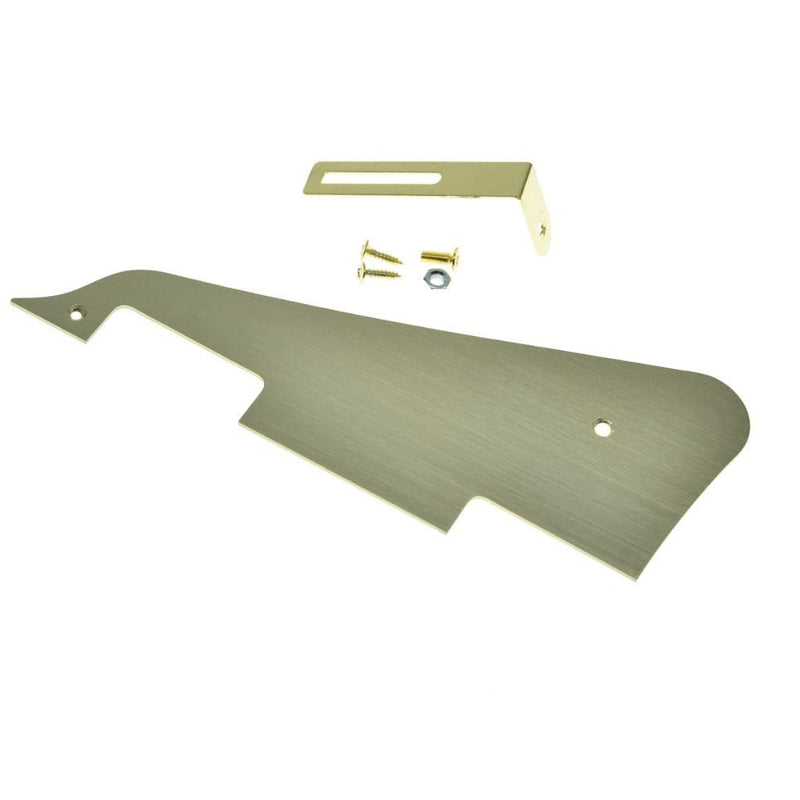[AUSTRALIA] - Dopro Metal Aluminum Anodized LP Electric Guitar Pickguard Scratch Plate with Gold Bracket Fits for Epi Les Paul Gold Gold with Gold Bracket 