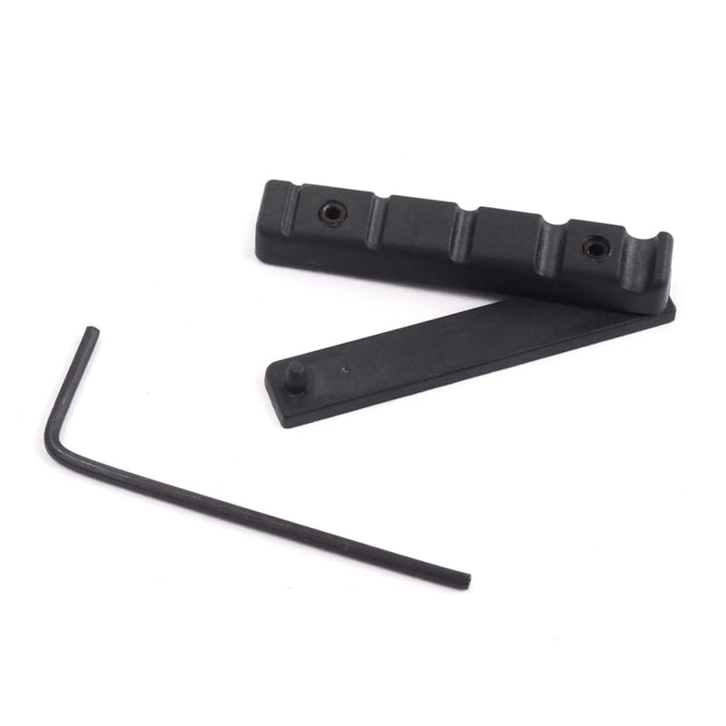 Abaodam 5 String Bridge Nut Gitar Rca Bass Knob Parts Saddle Slotted Nut T Nut Acoustic Cup Holder Expander Guitar Bass Nut Neck Ballad Medium Black