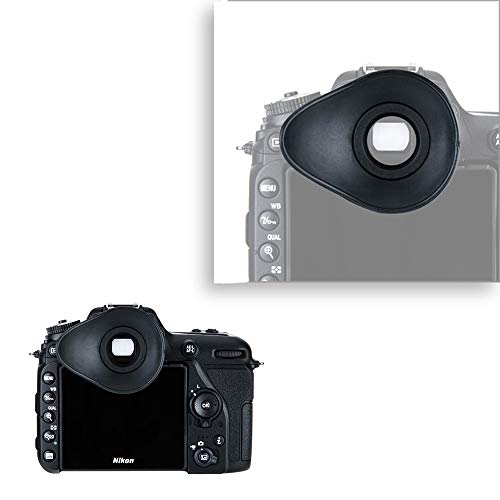 JJC Oval Eyecup Eyepiece Viewfinder for Nikon D7500 D7200 D7100 D7000 D5600 D5500 D5300 D3500 D3400 D780 D750 D610 D90 D80 & More, 360° Rotatable Design Replaces Nikon DK-25/20/21/23/24 Eye Cup Oval Design