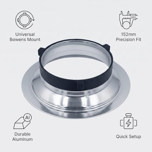 6" (152mm) Bowens Speed Ring Adapter for Folding Softboxes 152mm / 6 Inch