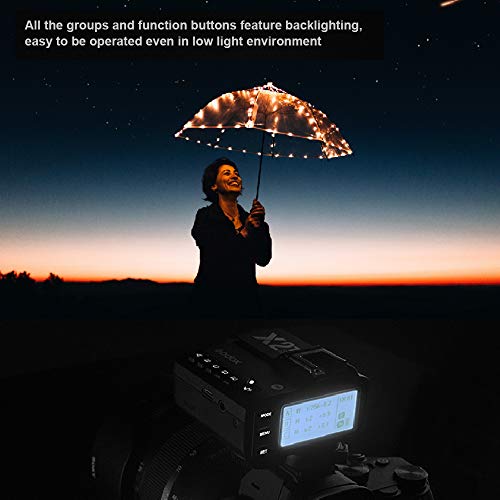 Godox X2T-N Wireless Flash Trigger Compatible with Nikon Camera Bluetooth Connection APP Control 1/8000s HSS Transmitter for Godox V1N TT685N TT350N V860II-N TT600 AD200 (X2T N Compatible with Nikon)