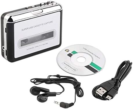Cassette Player Walkman - Compact Tape Player Portable Recorder with Earphone-Convert Audio Music Cassette to MP3 Digital, Compatible with Laptop/PC/MAC- for Entertainment, Travel, Light Sports(Black) Black