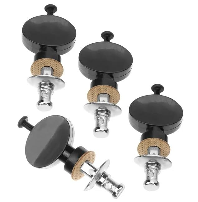 4 Pcs Black Ukulele Strings Tuning Pegs Pin Machines Tuners Friction Ukelele New, Small in Size,Convenient to Carry,Ukulele Accessories,Musical Instruments,Folk and World Instrument Accessories