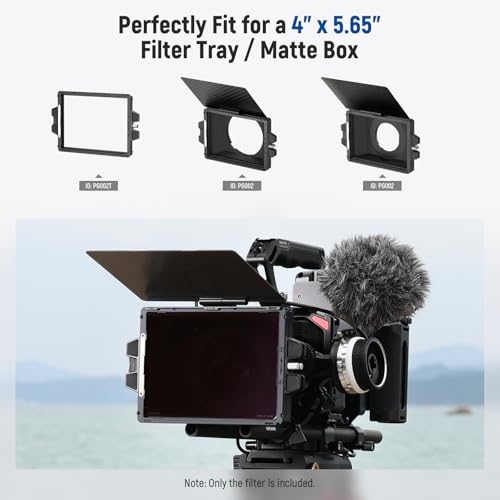 NEEWER ND1.8 (6 Stops) Square ND Filter, 4"x5.65" Dual Sided 30 Multi Nano Coated Cinema Neutral Density Filter for NEEWER Matte Box Compatible with Tilta Compatible with SmallRig ND1.8 (6 Stops)