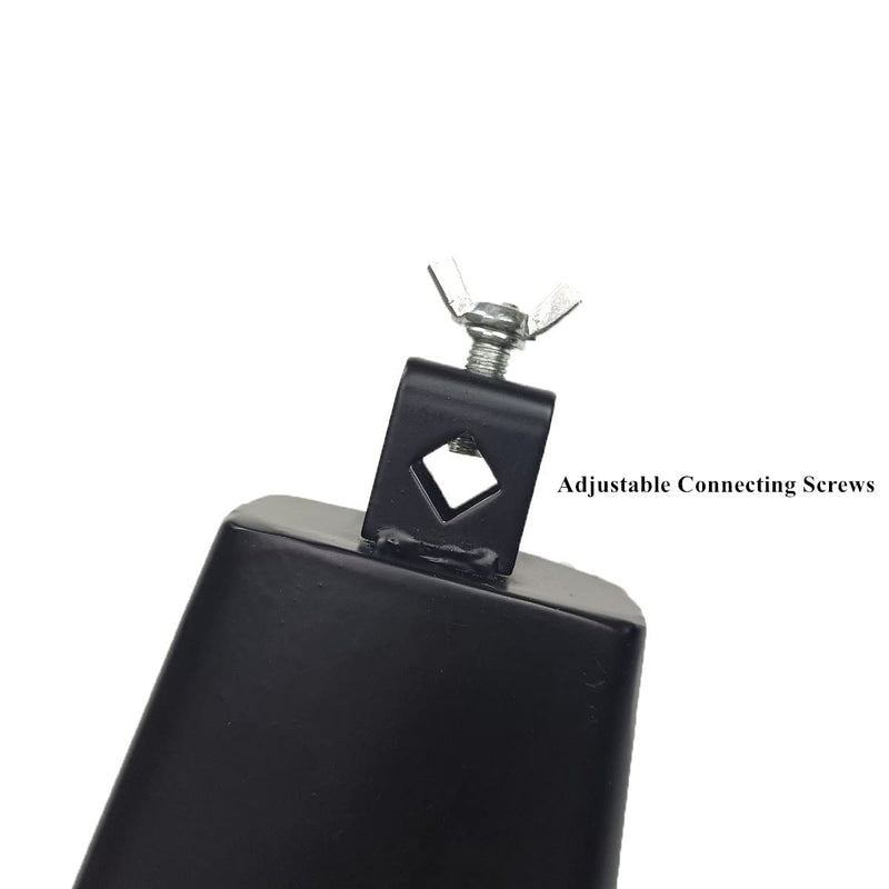 Cow Bell with 7 inch,Metal Steel Cow Bell with Drum Stick for Drumset Kit Percussion,Noise Makers for Sporting Events Wedding Party Concert