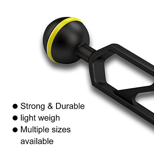 9.0" Single Ball YS Light Arm Essential Underwater Photography Gear Lighting System Aluminum Alloy Diving Equipment Accessory Lightweight Arms AM-22 8 inch YS Ball Arm