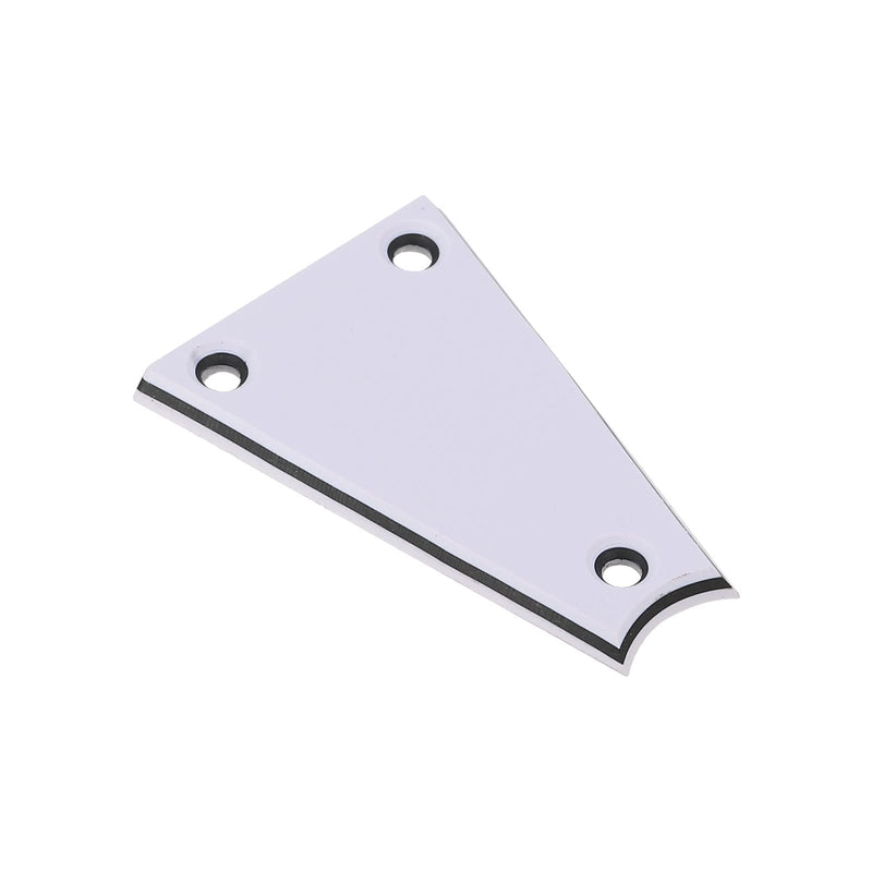 [AUSTRALIA] - PATIKIL Metal Guitar Rod Cover Plate 3 Ply 3 Holes White for Electric Guitar Bass Accessory 2pcs 