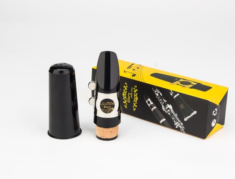 [AUSTRALIA] - Glory Clarinet Mouthpiece Kit with Ligature,one Reed and Plastic Cap~black, Click to See More Colors 
