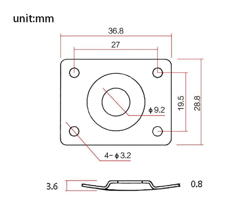 Metal 1/4 Output Jack Plate Input Jack Socket for Tele SG Style Electric Guitar Parts Replacement (Chrome) Chrome