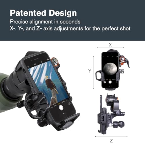 Celestron NexYZ 3-Axis Phone Adapter for Precise Telescope Imaging