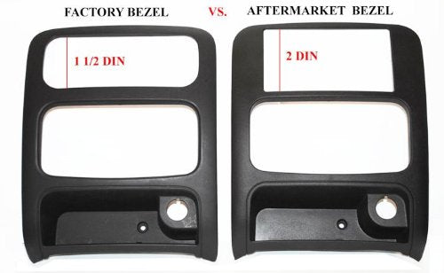 Double Din Dash Kit for Jeep Liberty | Compatible with Jeep Liberty, 2003-2007; standard wire harness and antenna adapter