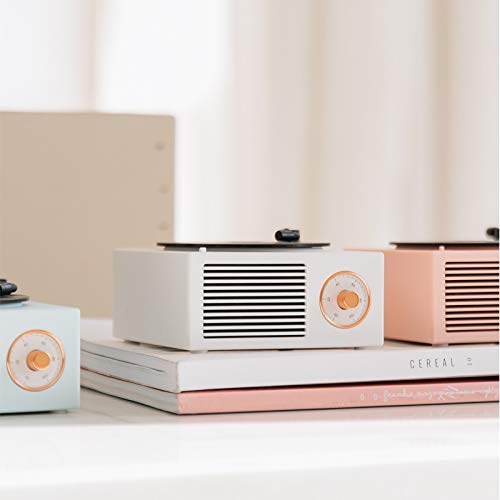 [AUSTRALIA] - Old Fashioned Classic Style Bluetooth Speaker Pink Vinly Record Player Style Cute Look Creative Gift for Girls Bass Enhancement Loud Volume Speaker by KintiSun 