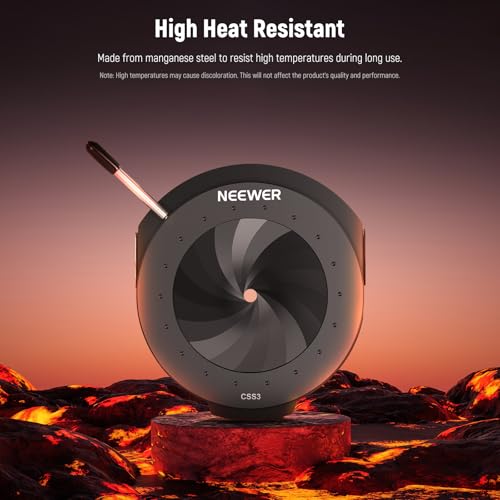 NEEWER Iris Shutter for LS-300 Spotlight Snoot Only, Heat Resistant 5-60mm Adjustable Aperture Leaf Blade Shutter Diaphragm for Studio Continuous Output Lighting LED Video Light Spot Control, CSS3