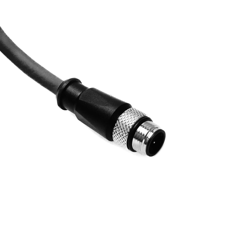 Alvin's Cables M12 D-Code 4 Pin Male to M12 D-Code 4 Pin Male Ethernet Cable for Keyence Baumer Sick Camera, High-Flex Cat6a Cable for Industrial Automation, EtherCAT/PROFINET, Robotics 26.2ft/8m 8M/26.2FT Black