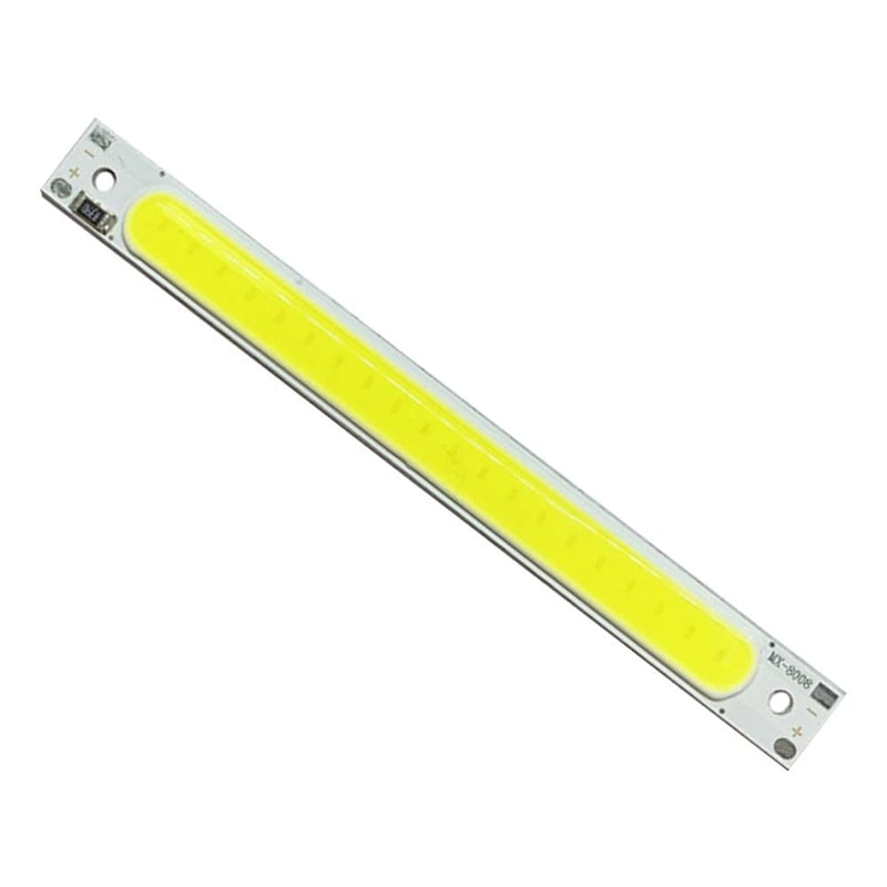 LED COB Light Board, Pack of 5 DC 5 V 3 W Long Strip LED Chip Light Board White Light 600 mA 400 lm 6500 K for USB Touch Dimmer