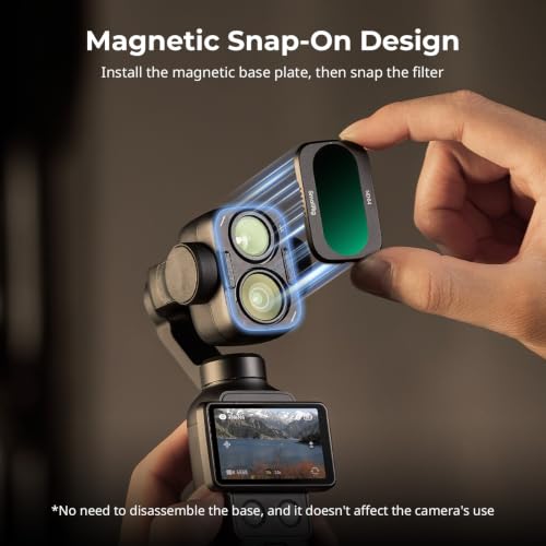 SMALLRIG VND 1-5 & CPL & 1/4 Black Mist Filter for DJI Osmo Pocket 4P VND1-5 & CPL & 1/4 Black Mist