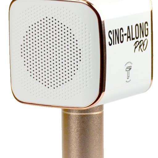 Sing-Along PRO Bluetooth Microphone - Wireless Karaoke Mic for Kids & Adults - Portable Home Karaoke Mic with Stereo Audio (Rose Gold) Rose Gold