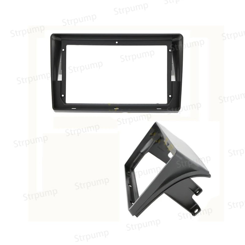 9'' Inch Car Radio Stereo Dash Frame Fascia Bezel Panel Compatible for Toyota Sienna 2004~2010 w/Power Harness Cable Install Trim Style B
