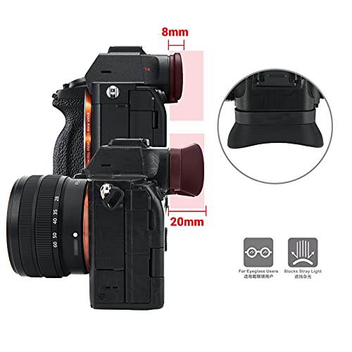 Camera Eyecup + Hard Camera Case: Camera Eyecup for Sony Camera with Hard Shell Camera Case