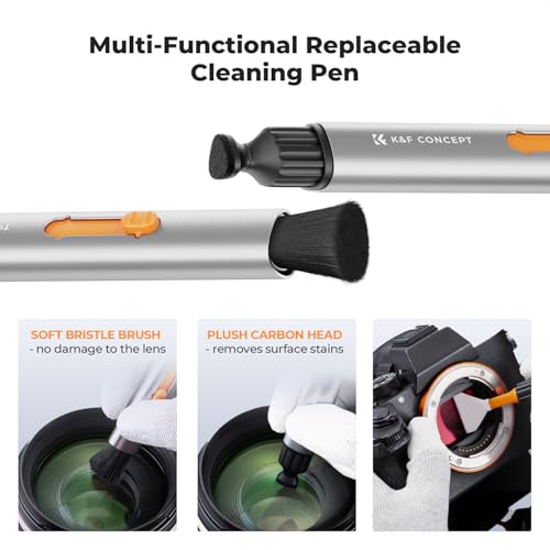 K&F CONCEPT 23-in-1 Lens Cleaning Kit for Pro Photographers, Multi-Scene