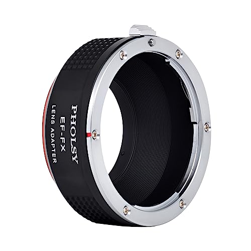 PHOLSY Lens Mount Adapter Compatible with Canon EF Lens to Fuji X Camera Canon EF / EF S to Fujifilm FX