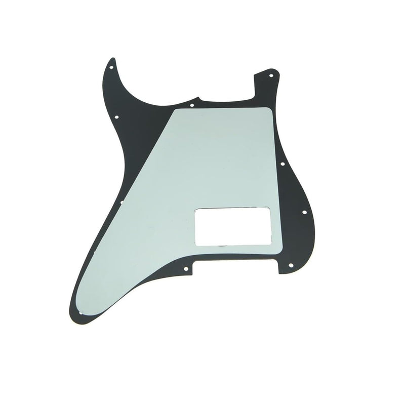 [AUSTRALIA] - 11 Hole ST/Strat Style One Humbucker Guitar Pickguard For USA/Mexico Fender Tom Delonge Strat Electric Guitar Black 3Ply 