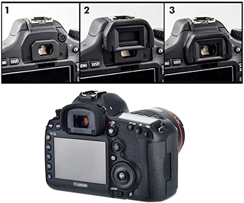 EG Eyecup Eyepiece Viewfinder Compatible for Canon 5D Mark IV, 5D Mark III, 7D, 1D Mark IV, 1D Mark III Digital Camera (2 Pack)