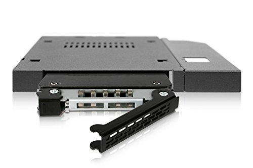 ICY DOCK 2.5” SATA/SAS HDD/SSD Rugged Full Metal Mobile Rack for Slim ODD or Slim FDD Bay | ToughArmor MB411SPO-B