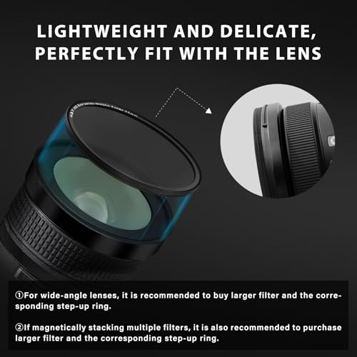 H&Y EVO 82mm White Pro Mist Filter 1/8, Magnetic 2-in-1 Diffusion | 82mm White Pro Mist 1/8, HD German Glass, 22-Layer Nano Coating, Cinematic Glow 1/8 White Mist