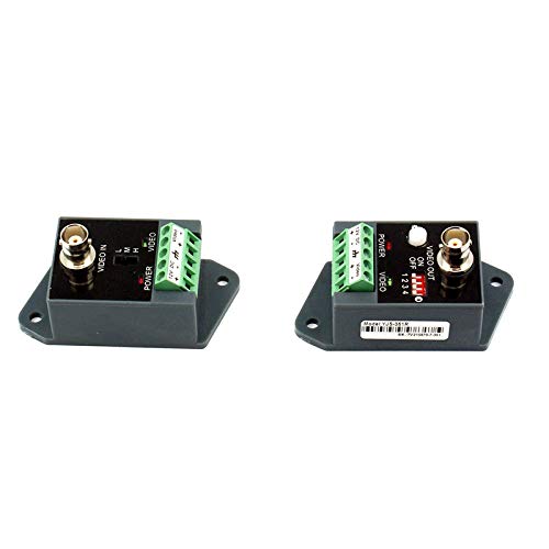 Long Distance Active Video Balun 1 Channel Utp Video Transceiver for CCTV Compatible with All Ahd/Cvi/Tvi/Cvbs Effective Distance 1800M