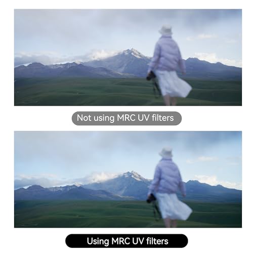 7artisans Nano Magnetic Filter UV Filter ND Light Reduction Filter/CPL Polarization Filter/GND Gradient Filter/Black Mist 1/4 Portrait Photography Filter Suitable for Lens(77mm MRCUV) 77mm Magnetic MRCUV