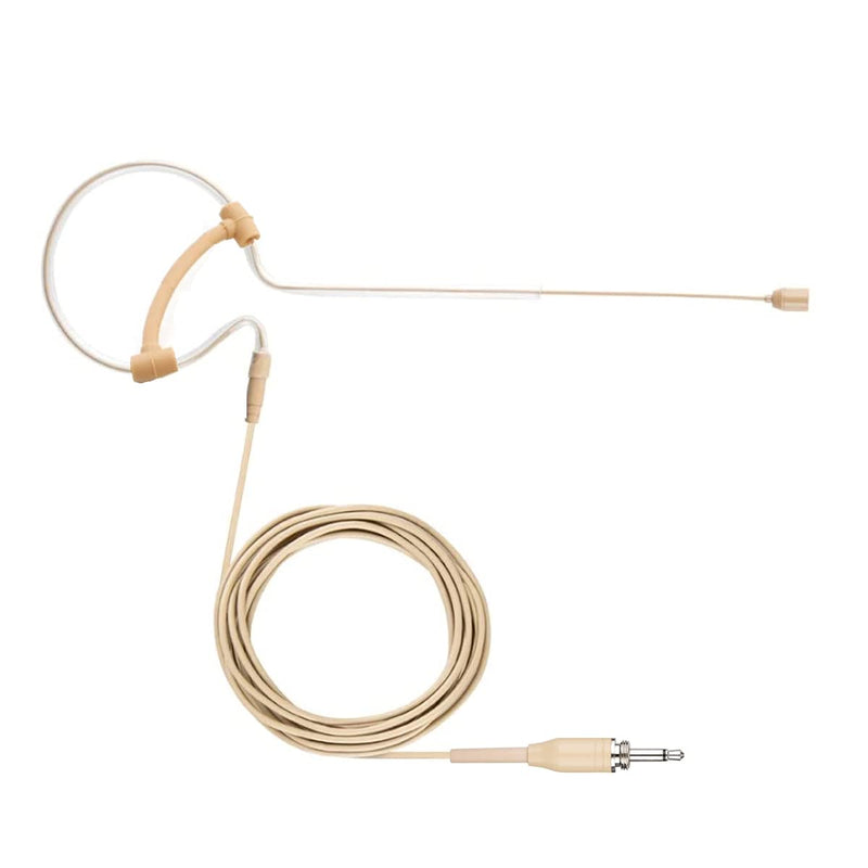 [AUSTRALIA] - Single Ear Headset Microphone Earset Headworn Mic for Wireless System Bodypack Transmitter with 1.2m Cable and Windscreen 3.5mm Mono Male Screw Plug 