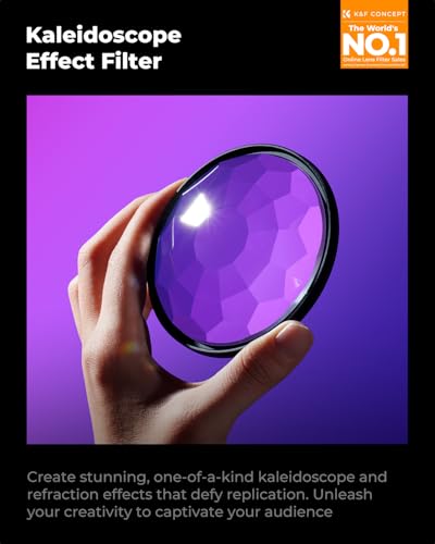 K&F CONCEPT 82mm Kaleidoscope Effects Filter Prism