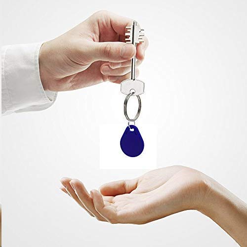 20pcs RFID 125KHz Proximity ID Keychain Cards TK4100, Compatible with EM4100 Chips, for Smart Entry Access Control System, Key Card