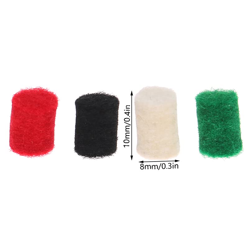 20pcs Saxophone Bumper Felts Sax Repair Parts Saxophone Key Guard Felt Bumper Alto Tenor Soprano Saxophone Parts (Red) Red