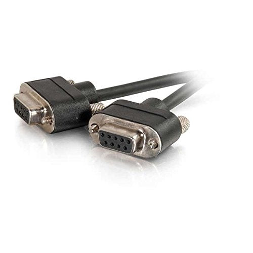 [AUSTRALIA] - C2G 52180 Serial RS232 DB9 Null Modem Cable with Low Profile Connectors F/F, in-Wall CMG-Rated, Black (35 Feet, 10.66 Meters) 
