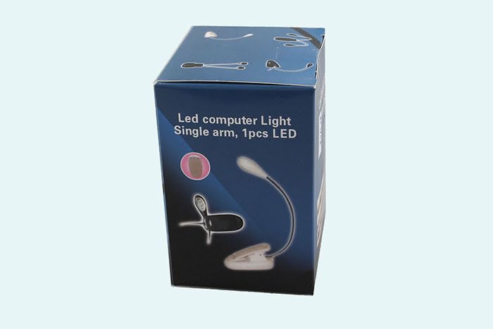 Protable Dual Head Music Stand Light Book Light with 2 Flexible Gooseneck Arms 4 LED Clip on, Eye care, Flexible Clip Come with USB Cable, Best Suited for Music Stands, Grilling, Desk, Camping