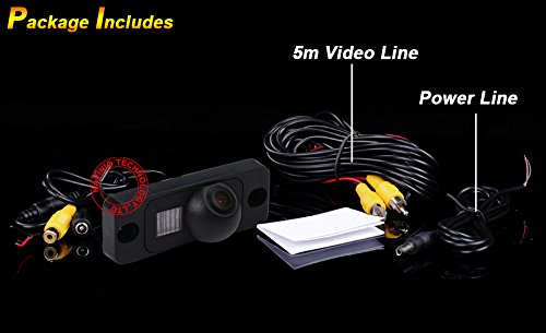 Backup Camera for Car, Waterproof Rear-View License Plate Car Rear Reverse Parking Camera for Mercedes Benz M-Class W164 W163