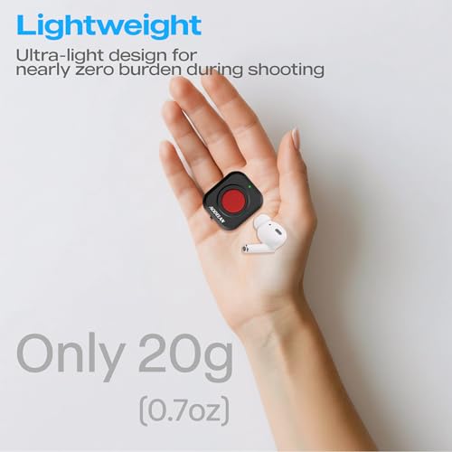 Wireless Camera Video Recording Remote, USB-C Rechargeable One-Touch Button