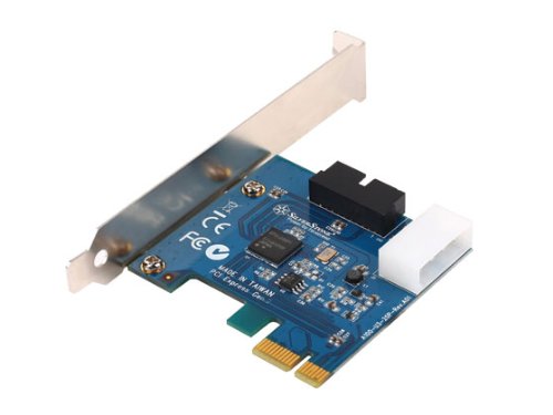 Silverstone Tek EC03S-P PCI Express Card with USB 3.0 Internal 19-pin Dual Port Connector with USB 3.0 Front IO Ports