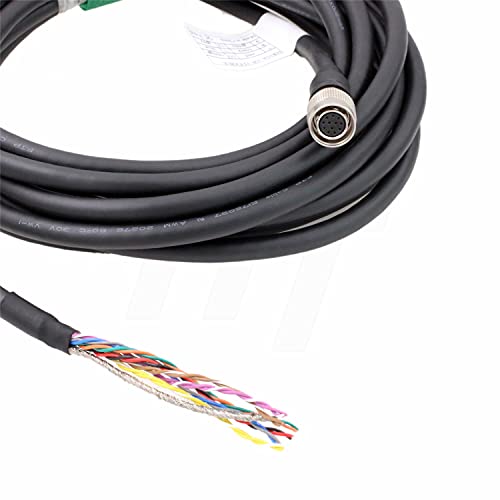Hirose 12 Pin Female HR10A-10P-12S to Flying Cable for Allied AVT GigE, Sony DXC, Panasonic, Hitachi, Jai, Basler, Dalsa, Teli, Toshiba Camera (Straight 12-pin, 1 m) Straight 12-pin