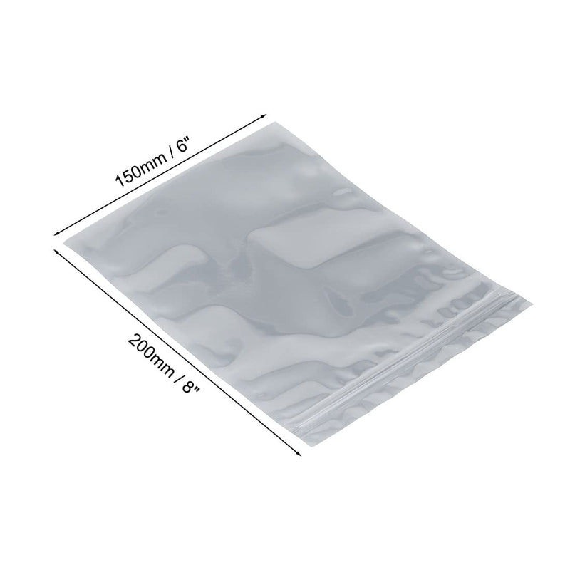 uxcell Anti Static Resealable Shielding Bag, 150x200mm/6x8 inch, Protective Antistatic Bag, for Store HDD SSD RAM Laptop Hard Drives Memory Card, Electronic Devices, 50pcs