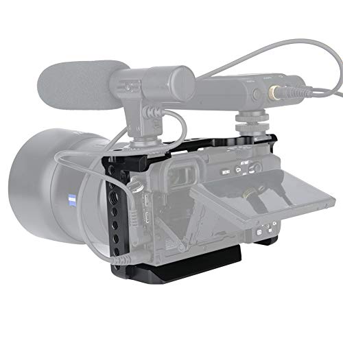 NICEYRIG Cage for Sony Alpha A6600, with NATO Rails and Cold Shoe Mounts - 340