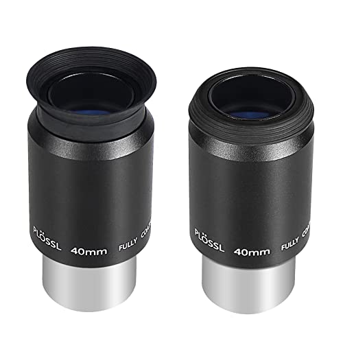 CelticBird Telescope 1.25'' Super Plossl Eyepiece 40mm 4-Element Plossl Design Threaded for Standard 1.25inch Astronomy Filters PL40mm