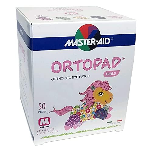 Ortopad® Bamboo Girls Eye Patches, 50/Box (Medium Size, 2-4 yrs) Ice Cream Pack