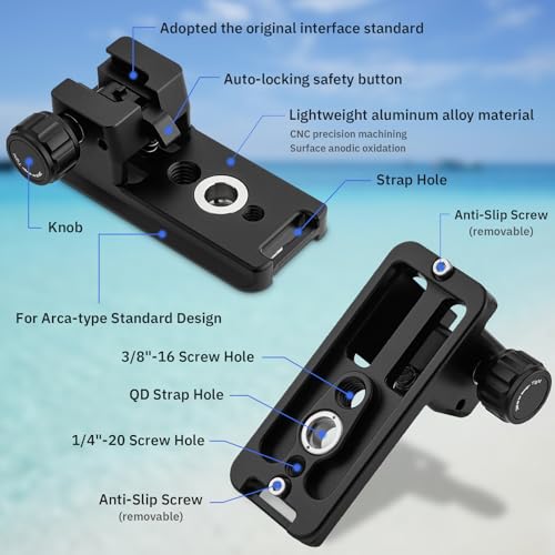 Haoge LF-E260 Lens Collar Replacement Foot for Sony FE 200-600mm F5.6-6.3 G OSS Super Telephoto Zoom Lens (SEL200600G) Built-in Arca Type Quick Release Base Support Plate