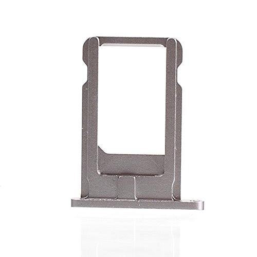 MMOBIEL SIM Card Slot Tray Holder Replacement Compatible with iPhone 6s 2015 - Incl. SIM Pin - Black Grey