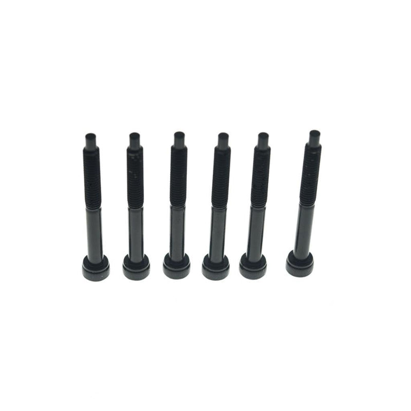 [AUSTRALIA] - Dopro Stainless Steel Tremolo Bridge Saddle Mounting Screws Guitar String Lock Screws and Locking Nut Screws for FR Black 6x Stainless Steel String Lock Screws Black Plated Stainless Steel 