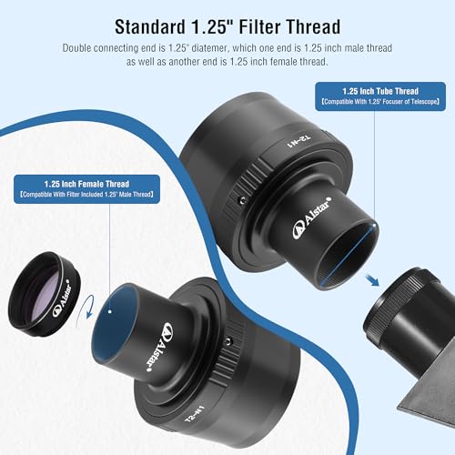 Alstar T T2 Lens Adapter Ring and T Adapter (T-Mount) for T2 N1 T Mount
